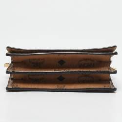 MCM Cognac Visetos Coated Canvas and Leather Rabbit Crossbody Bag