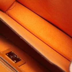 MCM Cognac Visetos Coated Canvas and Leather Patricia Crossbody Bag
