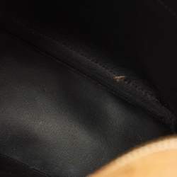 MCM Tan Cognac Visetos Coated Canvas and Leather Medium Stark Backpack