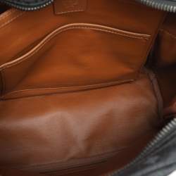 Pre Owned MCM Black Visetos Coated Canvas Small Stark Studded Backpack