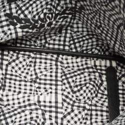MCM Black Visetos Coated Canvas and Leather Medium Liz Reversible Shopper Tote