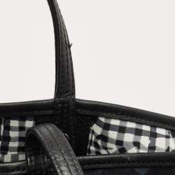 MCM Black Visetos Coated Canvas and Leather Medium Liz Reversible Shopper Tote