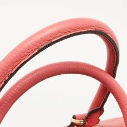 Pre Owned MCM Blush Pink Leather Zip Satchel