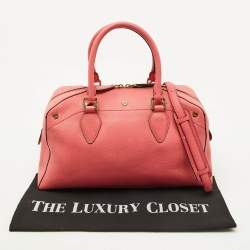 Pre Owned MCM Blush Pink Leather Zip Satchel