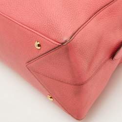 Pre Owned MCM Blush Pink Leather Zip Satchel