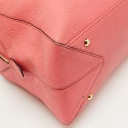 Pre Owned MCM Blush Pink Leather Zip Satchel