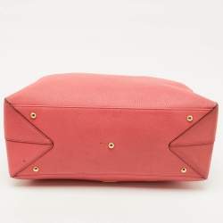 Pre Owned MCM Blush Pink Leather Zip Satchel