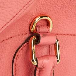 Pre Owned MCM Blush Pink Leather Zip Satchel