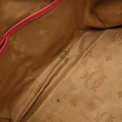 Pre Owned MCM Blush Pink Leather Zip Satchel