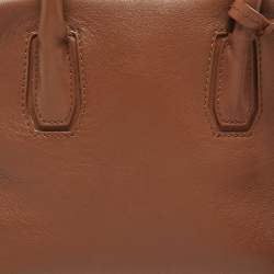 Pre Owned MCM Brown Leather Small Bowler Bag