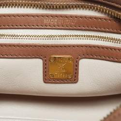 Pre Owned MCM Brown Leather Small Bowler Bag