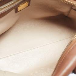 Pre Owned MCM Brown Leather Small Bowler Bag