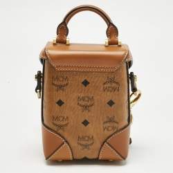 Pre Owned حقيبة كروس صغيرة إم سي إم كونياك قماش مقوى فيستوس برلين