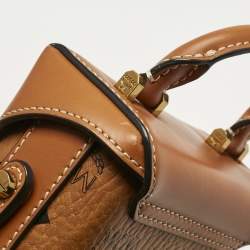 Pre Owned حقيبة كروس صغيرة إم سي إم كونياك قماش مقوى فيستوس برلين