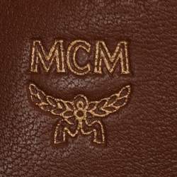 Pre Owned MCM Black Visetos Coated Canvas Mini Studded Stark-Bebe Boo Backpack