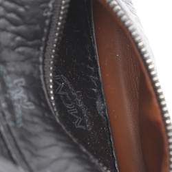 Pre Owned MCM Black Visetos Coated Canvas Mini Studded Stark-Bebe Boo Backpack