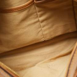 Pre Owned MCM Cognac Visetos Coated Canvas and Leather Hobo