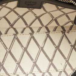 Pre Owned حقيبة يد توني ميني مكسوة بقماش وفيستوس وجلد من إم سي إم باللون الأسود