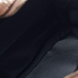 Pre Owned MCM Rose Gold Visetos Coated Canvas and Leather Mini Studded Stark Bebe Boo Backpack