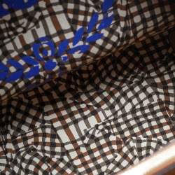 Pre Owned MCM Tan Visetos Coated Canvas Liz Reversible Tote