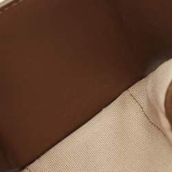 Pre Owned MCM Brown Leather Patricia Trifold Wallet