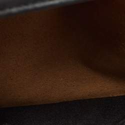 Pre Owned MCM Black Visetos Coated Canvas and Leather Trifold Wallet On Chain