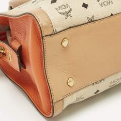 Pre Owned MCM Multicolor Visetos Coated Canvas and Leather Veronica Satchel