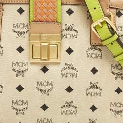 Pre Owned MCM Multicolor Visetos Coated Canvas and Leather Veronica Satchel
