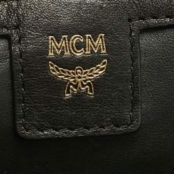 Pre Owned MCM Cognac Visetos Coated Canvas Medium Stark Backpack