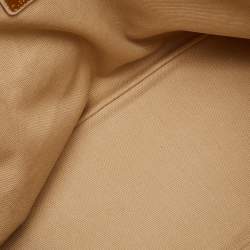 Pre Owned MCM Beige Visetos Coated Canvas and Leather Bunny Tote