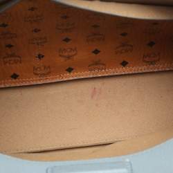 Pre Owned MCM Light Blue Leather Large Milla Tote