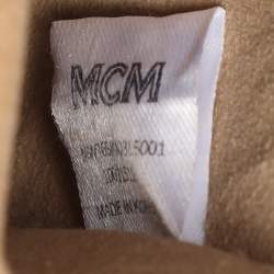 Pre Owned MCM Light Blue Leather Large Milla Tote