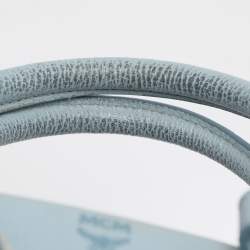 Pre Owned MCM Light Blue Leather Large Milla Tote