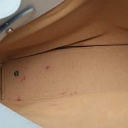 Pre Owned MCM Light Blue Leather Large Milla Tote