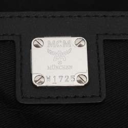 Pre Owned MCM Black Ottomar Monogram Leather Fursten Belt Bag