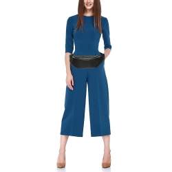 Pre Owned MCM Black Ottomar Monogram Leather Fursten Belt Bag