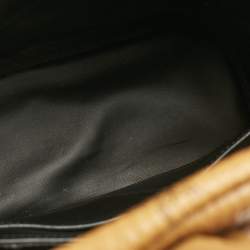 Pre Owned MCM Cognac Visetos Coated Canvas Small Studded Dual Stark Backpack