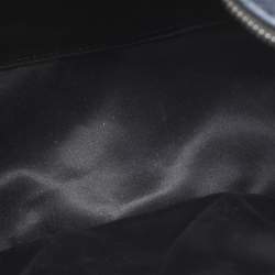 Pre Owned MCM Navy Blue Leather Diamond Studs Stark Backpack