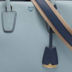 Pre Owned MCM Tricolor Leather Medium Milla Tote