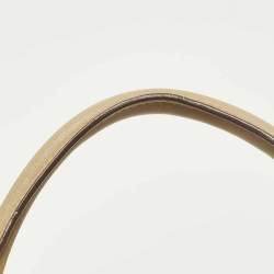 مملوكة مسبقًا MCM Whipstitched Detail Grey Leather Satchel