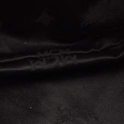 Pre Owned حقيبة باكت إم سي إم سوداء قماش فيزيتوس مقوى وجلد دانتيل