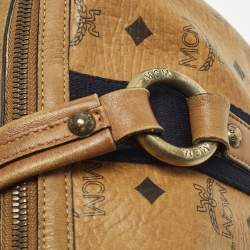 Pre Owned حقيبة ساتشل أم سي أم بوسطن كانفاس مقوى فيستوز بنية