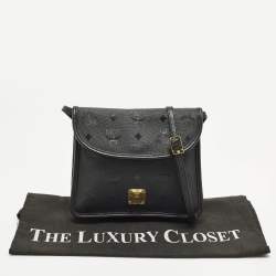 مملوكة مسبقًا حقيبة كروس إمس ي إم فيزيتوس نايلون سوداء بكشاكش