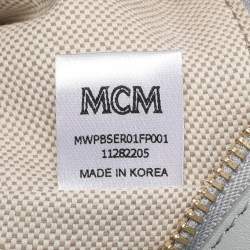 م�ملوكة مسبقًا حقيبة يد إم سي إم شوبير فيستوس كانفاس مغطى رمادي متوسط الحجم دلماي