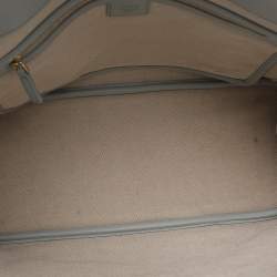 مملوكة مسبقًا حقيبة يد إم سي إم شوبير فيستوس كانفاس مغطى رمادي متوسط الحجم دلماي