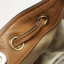 مملوكة مسبقًا حقيبة باكت إم سي إم قماش مقوى فيزيتوس كونيّاك