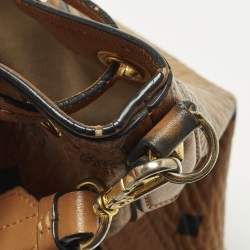 مملوكة مسبقًا حقيبة باكت إم سي إم قماش مقوى فيزيتوس كونيّاك