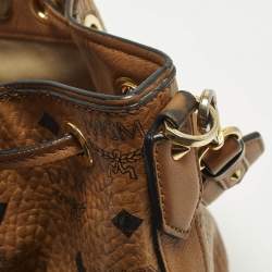 مملوكة مسبقًا حقيبة باكت إم سي إم قماش مقوى فيزيتوس كونيّاك