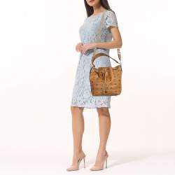 مملوكة مسبقًا حقيبة باكت إم سي إم قماش مقوى فيزيتوس كونيّاك