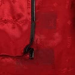 Pre Owned حقيبة يد إيم سي إم توت شامواه وبرغندي جلد براءات الاختراع